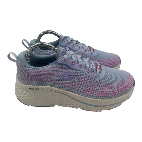 Skechers Shoes - Skechers Max Cushioning Elite 2.0 Running Shoes Womens Sz 7.5 WIDE FIT Blue Pink